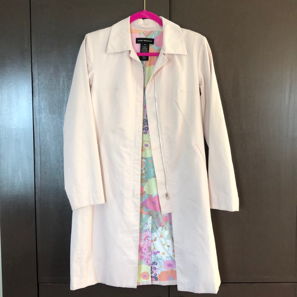 Club Monaco Light Pink Trench Coat XS